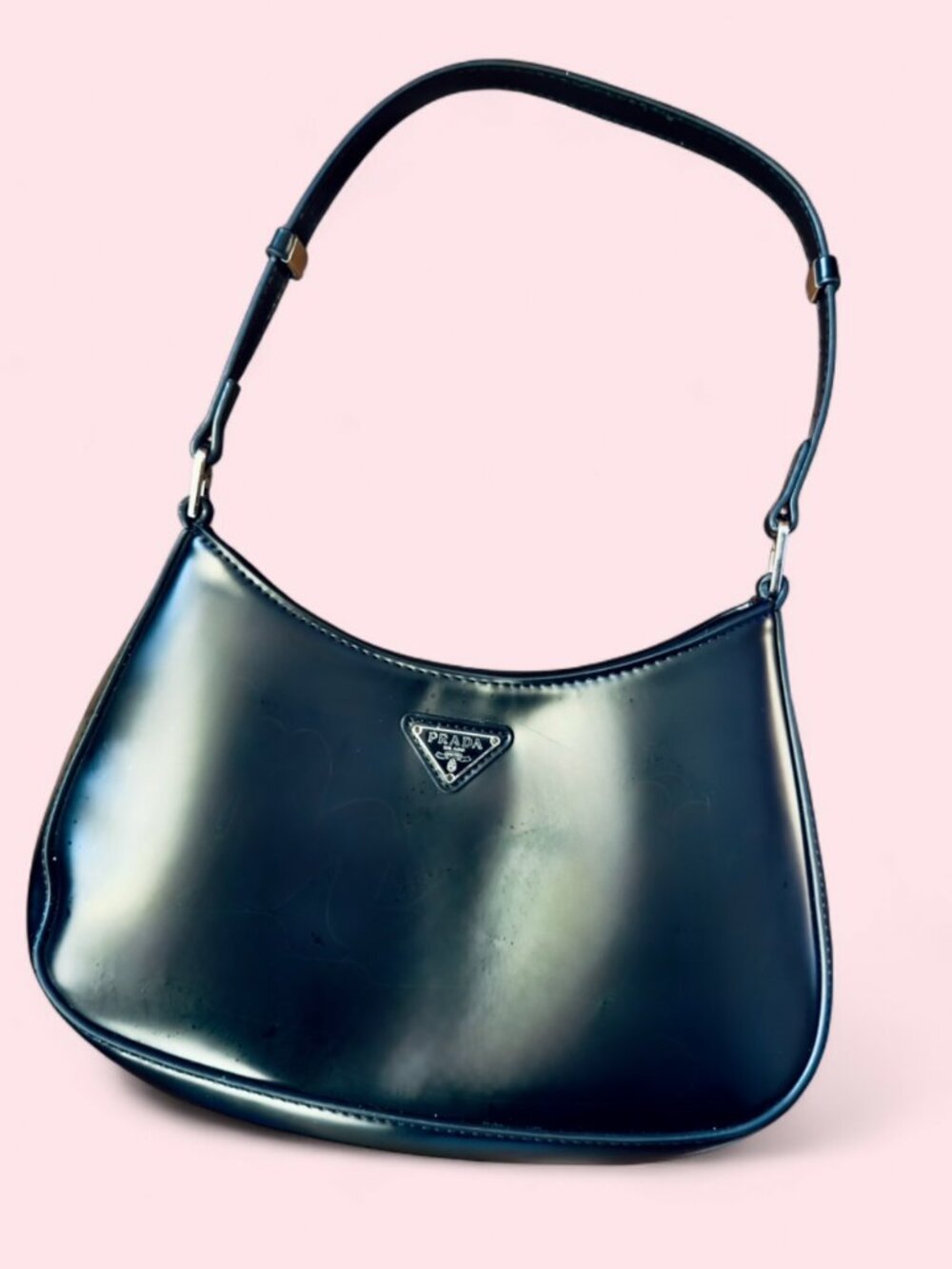 Prada Black Leather Shoulder Bag — Milano Design - Like New